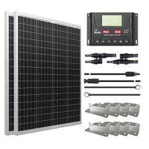 HQST 200W 12V Polycrystalline Solar Panel Kit Best Energy - BatteryHD.com