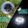 Solar Lights Outdoor, 8LED Solar Ground Lights Waterproof