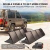 60w portable solar panel with parallel cable