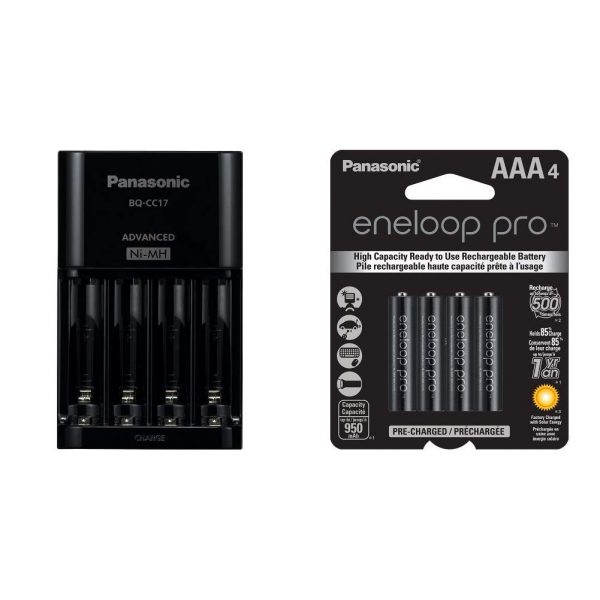 Panasonic Battery Charger with 4 LED Charge Indicator