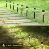 Maggift 12 Pcs Solar Pathway Lights | Warm White 12 Pack