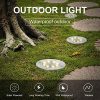 12-Pack Solar Ground Lights – 8 LED Solar Pathway Lights, Waterproof In-Ground Landscape Lighting for Garden, Patio, Yard, and Walkways