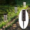 MAGGIFT 6 Pack Outdoor Dual-use Solar Pathway Lights
