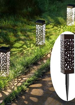 MAGGIFT 6 Pack Outdoor Dual-use Solar Pathway Lights