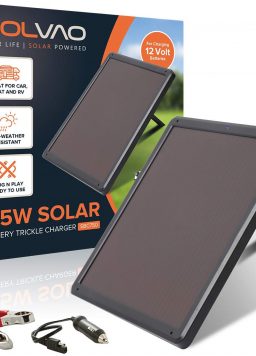 SOLVAO 7.5W Solar Trickle Charger, Battery Maintainer