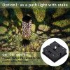 MAGGIFT 6 Pack Outdoor Dual-use Solar Pathway Lights