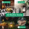 TomCare Solar Lights Outdoor Flickering Flameless