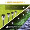 16Pack Solar Pathway Lights Outdoor Stainless Steel