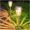 Solar Garden Lights Outdoor Pathway Lights Glass