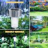 16Pack Solar Pathway Lights Outdoor Stainless Steel