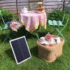 DOKIO 20W Portable Solar Panel with Regulator to Charge 12V