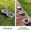 Solar Lights Outdoor, 8LED Solar Ground Lights Waterproof