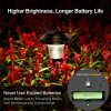 Balhvit Glass Solar Lights Outdoor – 8 Pack Super Bright Pathway Lights with Extended Battery Life for Stunning Garden Illumination