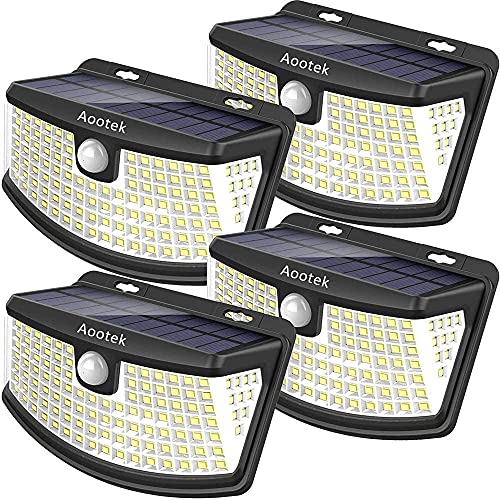 Aootek New solar lights 120 Leds with lights reflector