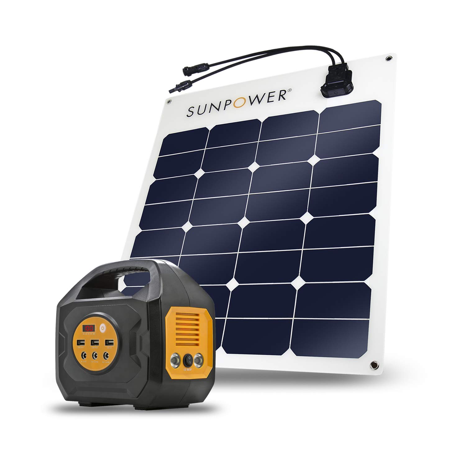 ExpertPower S200 Solar Generator with SunPower 50W