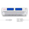 Tenergy 16 Bay Battery Charger for AAA and AA Rechargeable Batteries