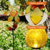 MAGGIFT 38 Inch Garden Solar Flower Light