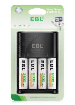 EBL AA Rechargeable Batteries 2800mAh