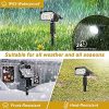 PESIVI 40 LEDs Solar Landscape Spotlights