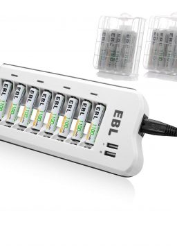 EBL 808U AA AAA Battery Charger with 16 Pack