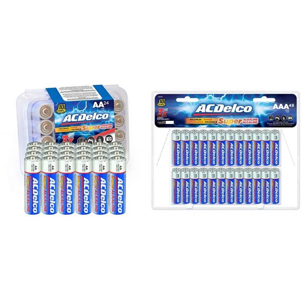 ACDelco 24-Count AA Batteries, Maximum Power Super Alkaline Battery