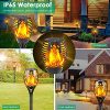 TomCare 8 Pack Solar Lights Outdoor Flickering Flames