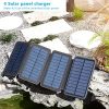 25000mAh Solar Power Bank with Dual USB Output – Portable and Waterproof Charger