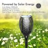 4 Pack Solar Torch Lights - Waterproof Flickering Flames, Auto On/Off Solar-Powered Tiki Lights for Garden, Patio & Pathway Decor