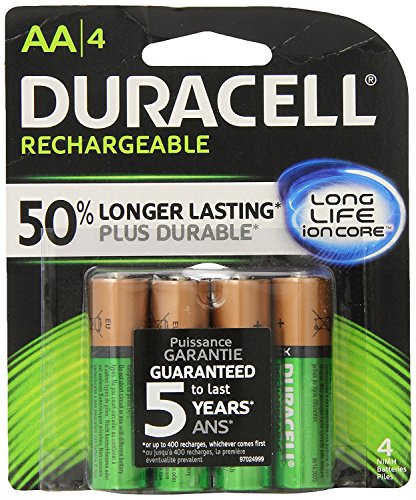 Duracell Rechargeable AA Batteries 4 Count
