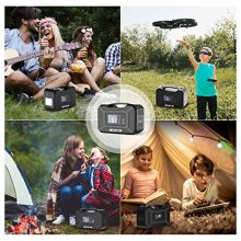 296Wh Portable Power Station – 80000mAh Solar Generator with 300W Output & 2 AC Outlets for Camping, CPAP & Backup Power