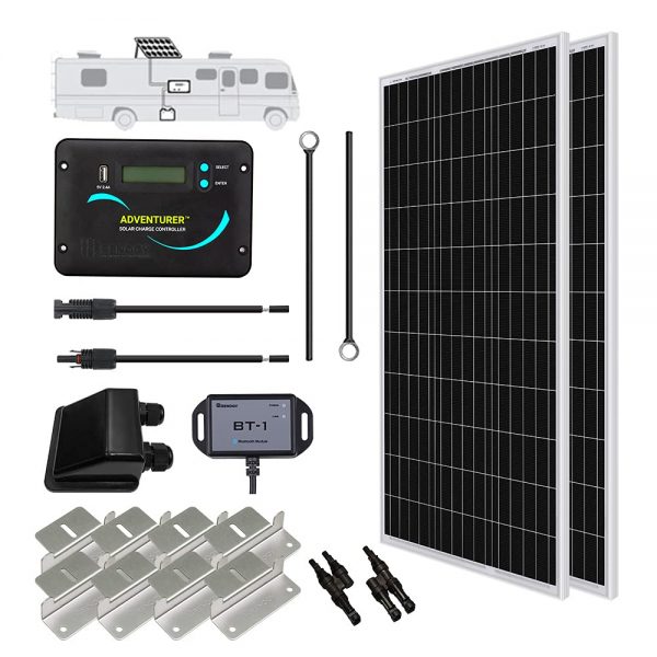 Renogy 200 Watts 12 Volts Monocrystalline Solar RV Kit