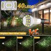 PESIVI 40 LEDs Solar Landscape Spotlights