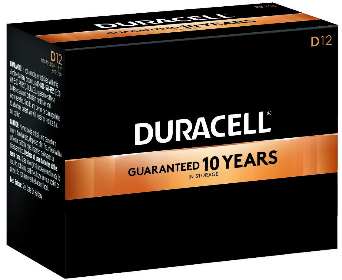 Duracell - CopperTop D Alkaline Batteries with recloseable package