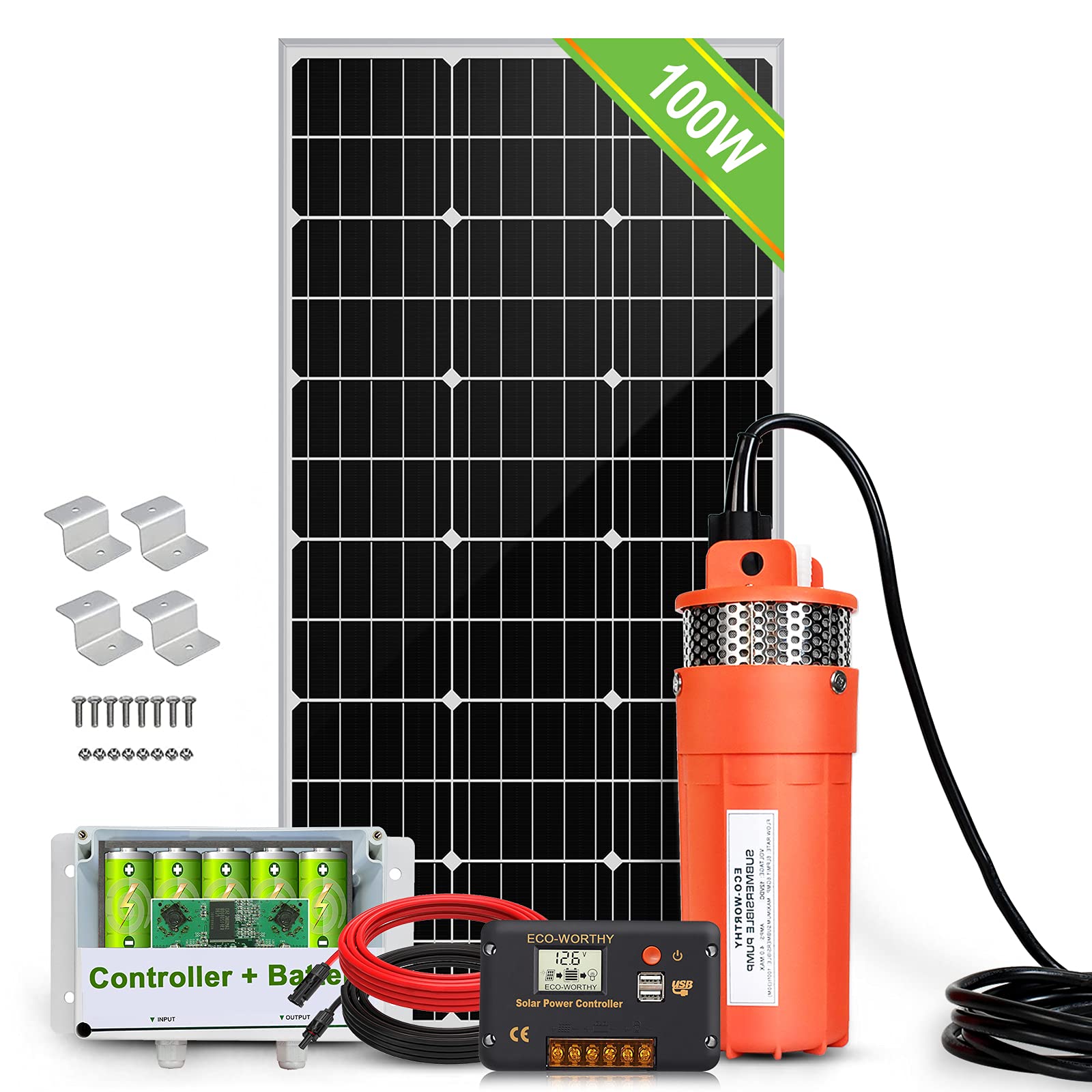 ECO-WORTHY 100W Solar Well Pump Kit