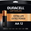 Duracell Optimum AA Batteries Resealable Package For Storage