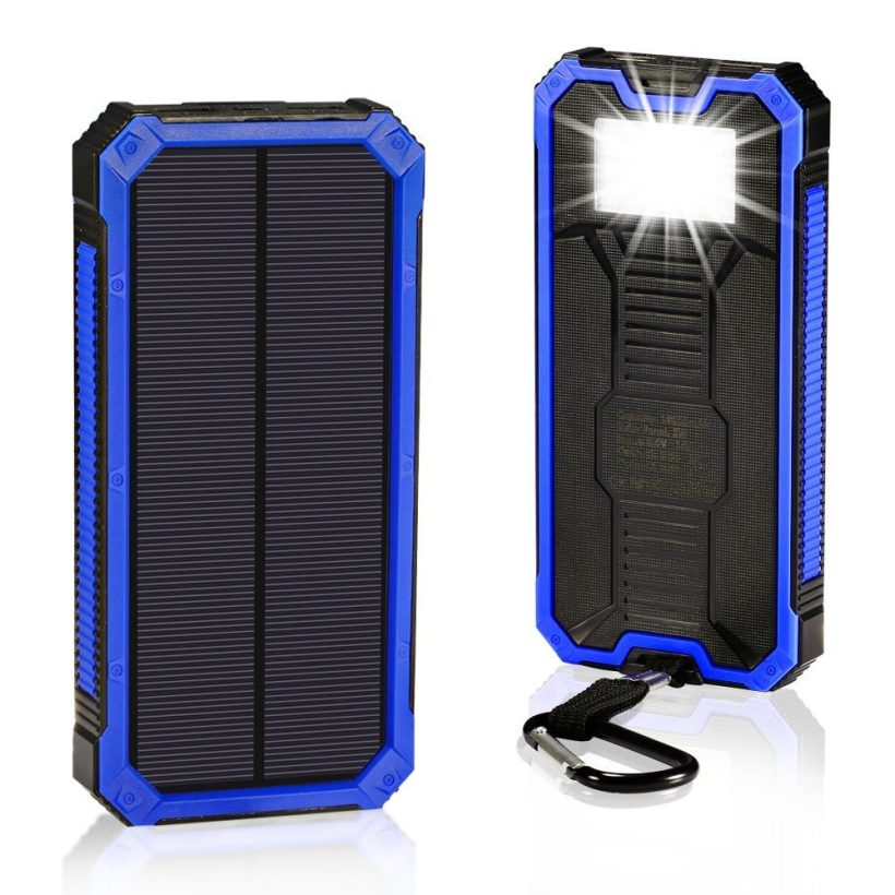 Solar Charger 30,000mAh, Solarprous Portable Dual USB