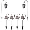 MAGGIFT 26 Inch Hanging Solar Lights Dual Use Shepherd Hook Lights