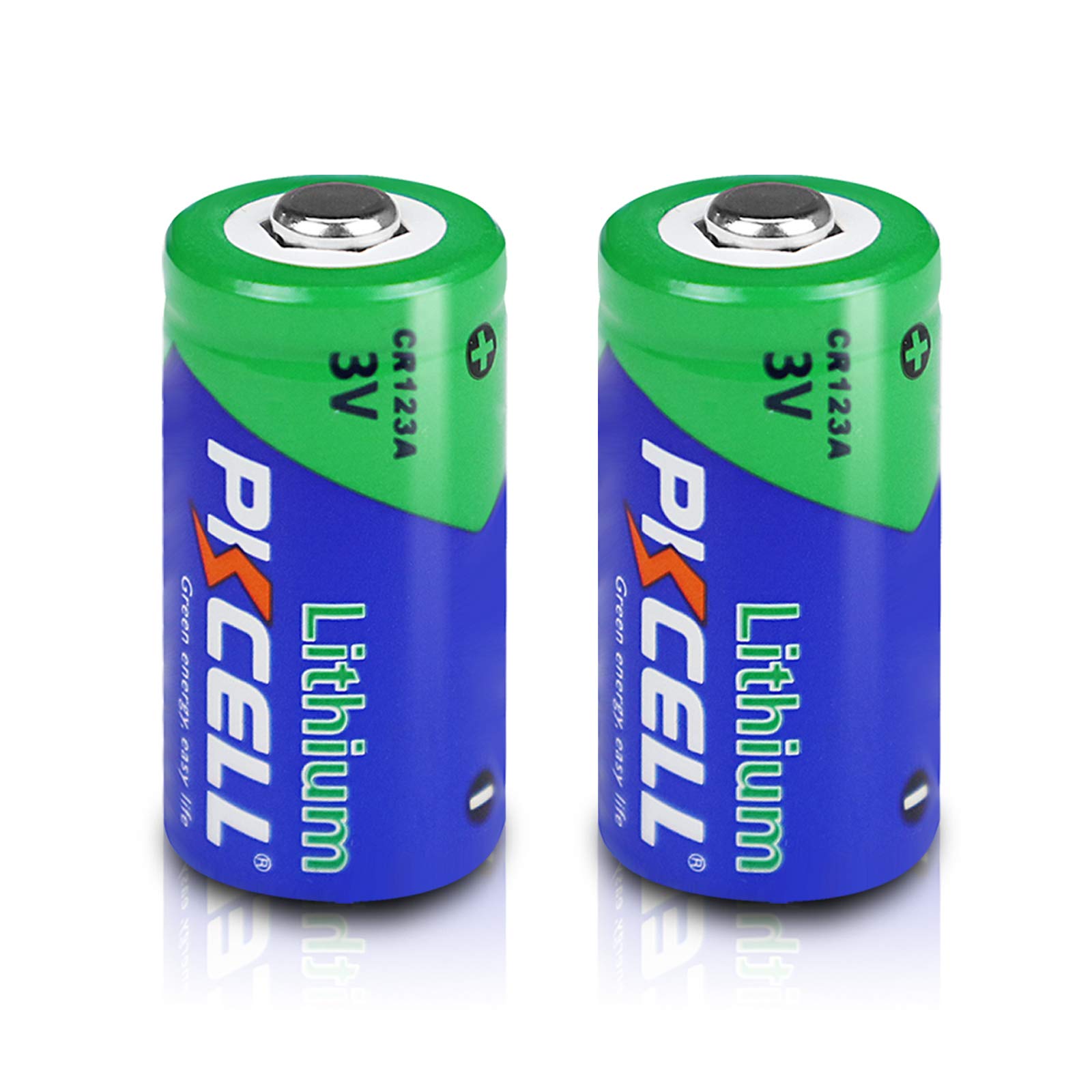 3V CR123A 123A 1500mah Lithium Batteries 2Pcs