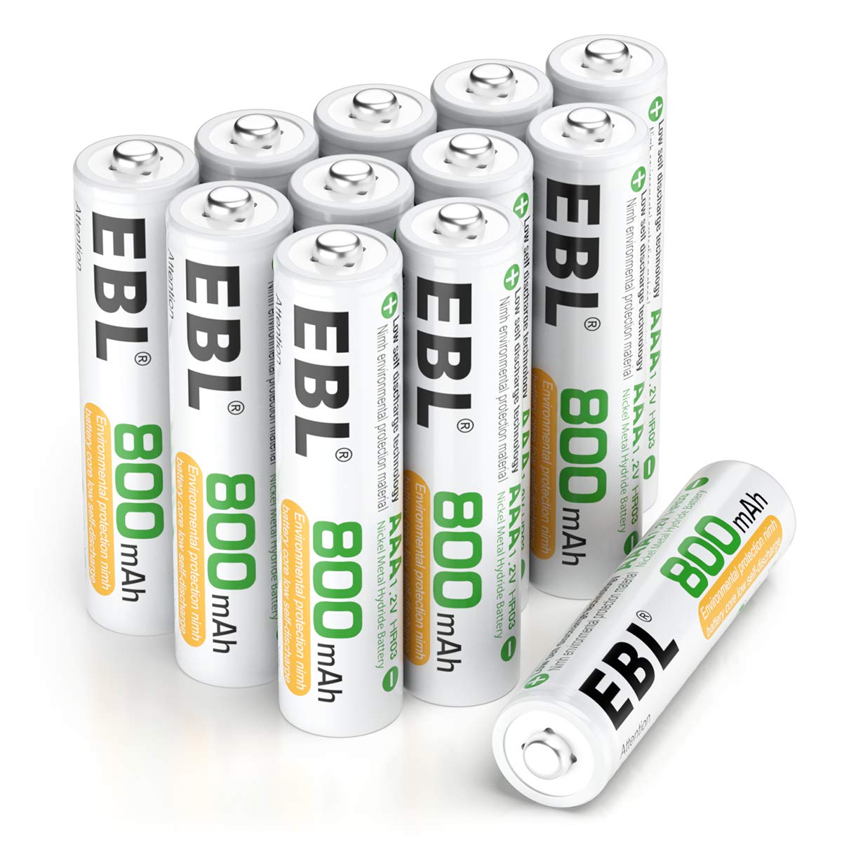 Rechargeable AAA Batteries Home Basic 800mAh