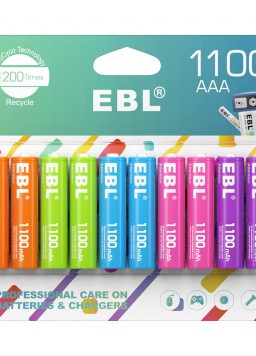 EBL Rechargeable AAA Batteries 1.2V NiMH Pre-Charged