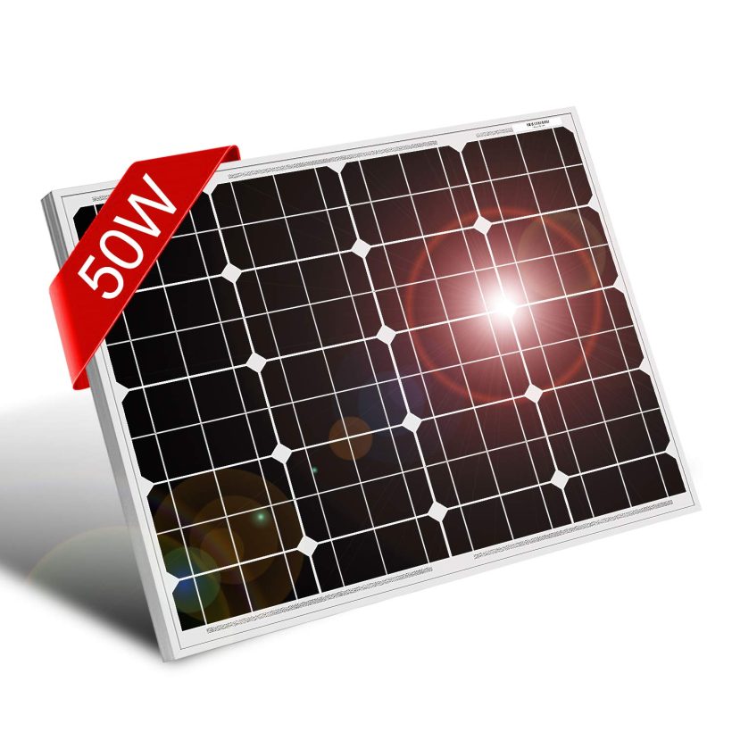 DOKIO 50 Watt Solar Panel Monocrystalline