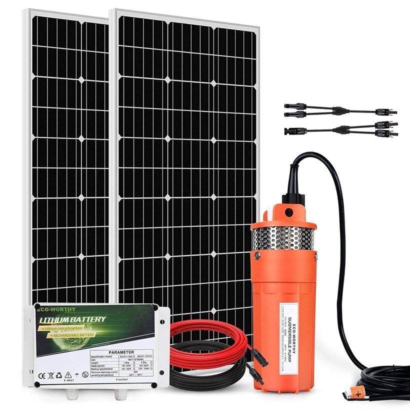 ECO-WORTHY Complete Solar Pump Kit - 200W Solar Panel
