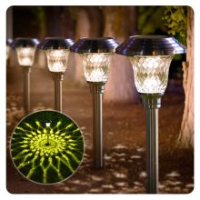 BEAU JARDIN 8 Pack Solar Lights Bright Pathway Outdoor