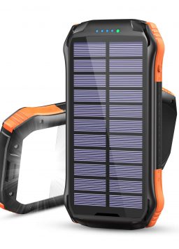 Portable Wireless Charger Solar Power Bank with 3 Outputs