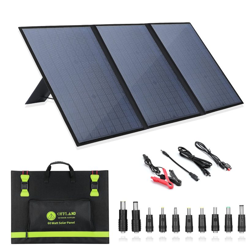 60 Watt Portable Solar Panels, Foldable Solar Panel Charger