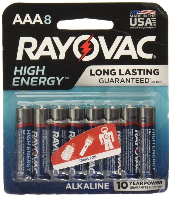 Rayovac AAA Batteries 8-Pack