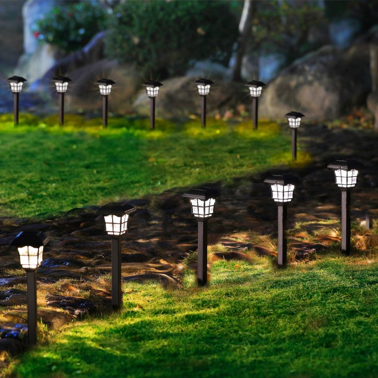MAGGIFT 12 Pack Solar Pathway Lights