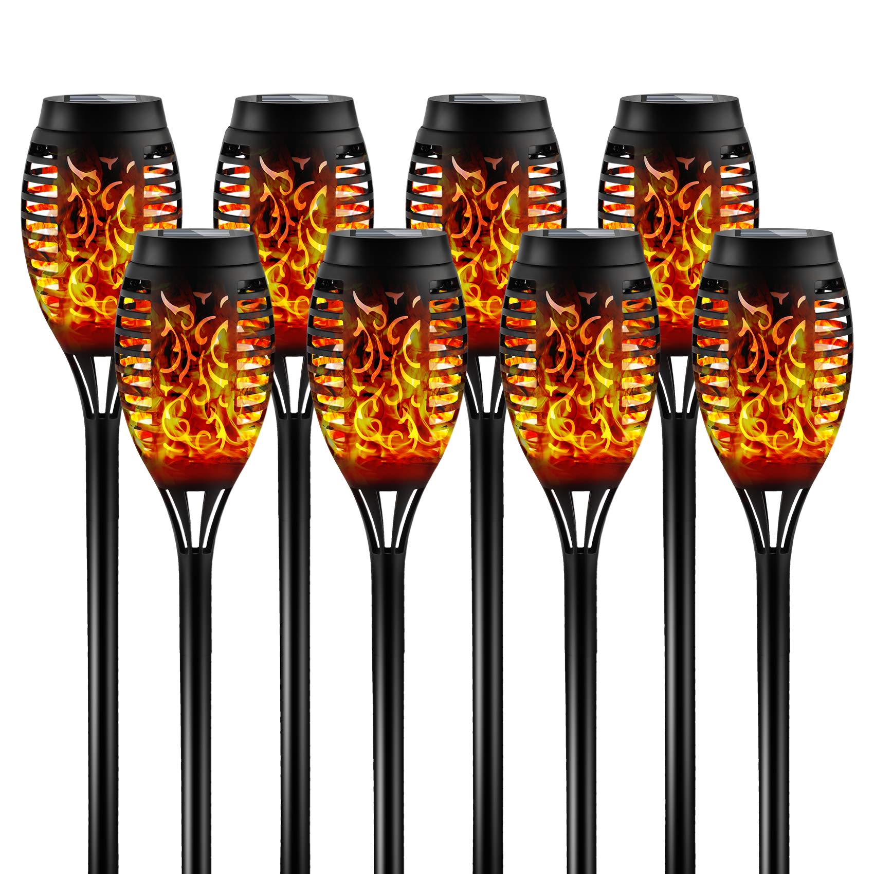 Otdair Solar Torch Lights with Flickering Flame