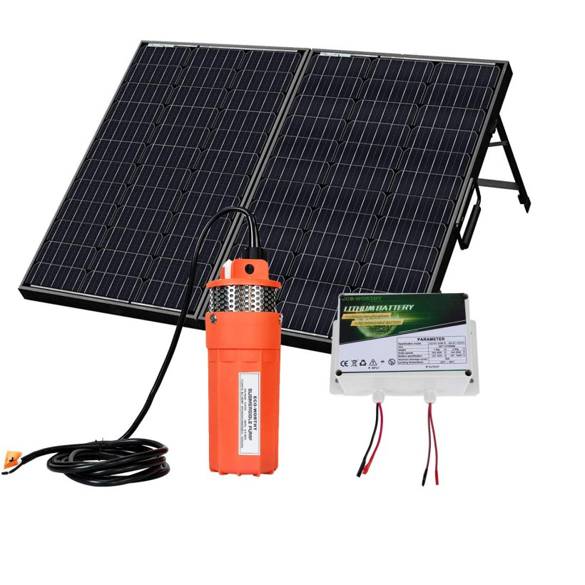 ECO-WORTHY 120W Mono Portable Solar Panel