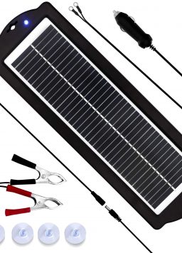 MEGSUN 12 Volt 3W Solar Car Battery Maintainer